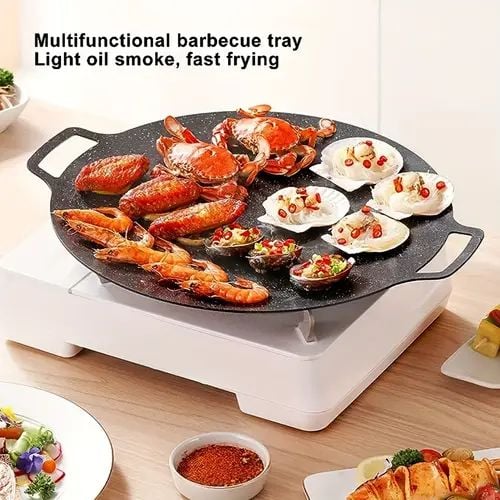 Tigaie rotunda, antiaderenta pentru gratar, 32 cm