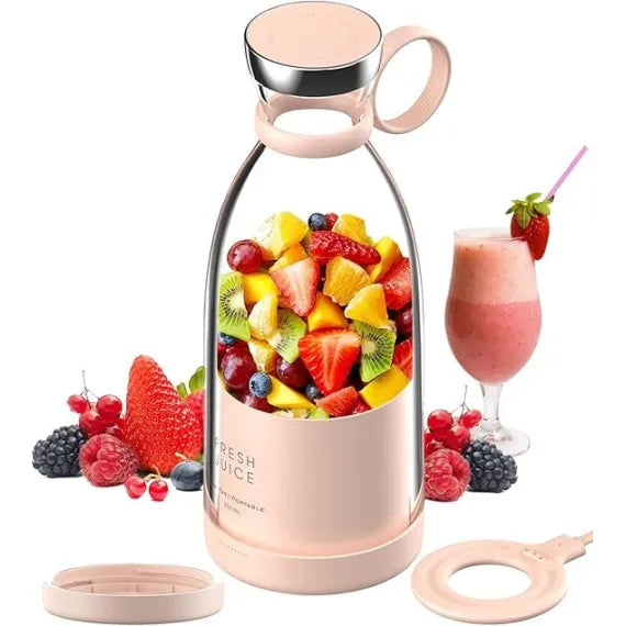 Mini Blender Electric 40W Tip Sticla cu Încarcare USB – 420ml