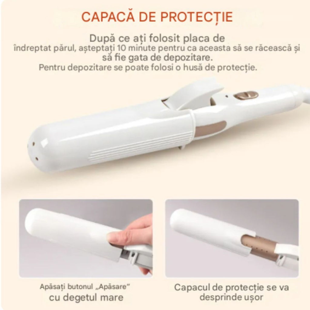 Styler Profesional 2 în 1 pentru Păr – Placă și Ondulator
